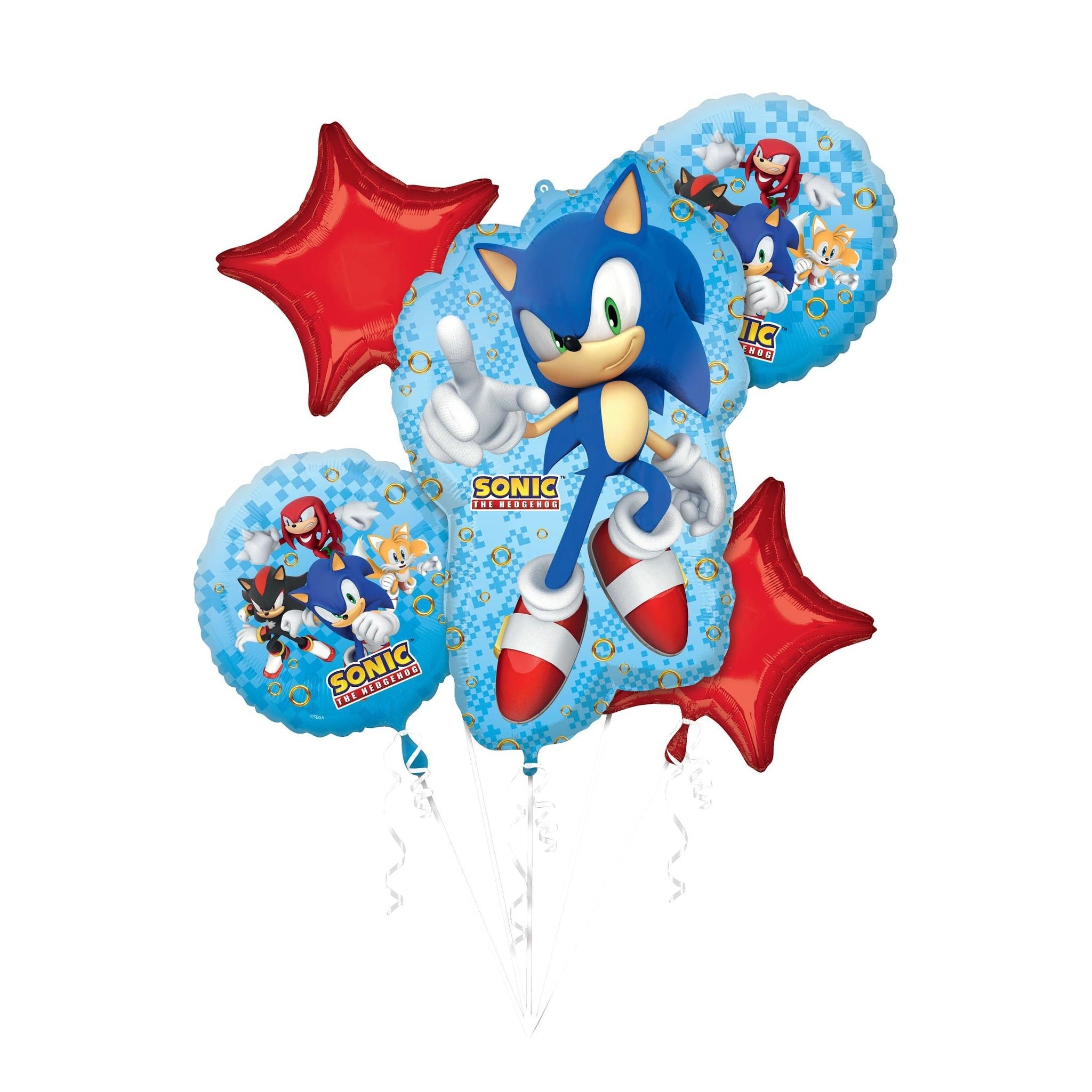 Sonic Balloon Bouquets 5pc